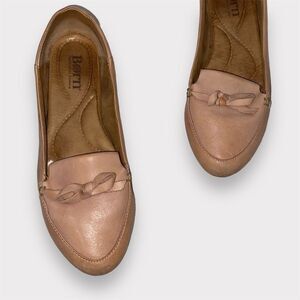 Born Women’s Mahwah Bow Loafers  Leather Size 6.5 Casual Flats